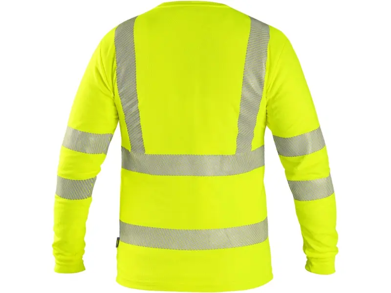 Tričko CXS OLDHAM, dlouhý rukáv, výstražné, pánské, žluté, vel. 3XL